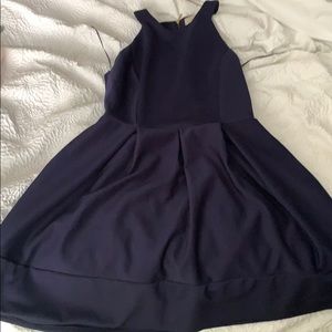 Navy tea dress